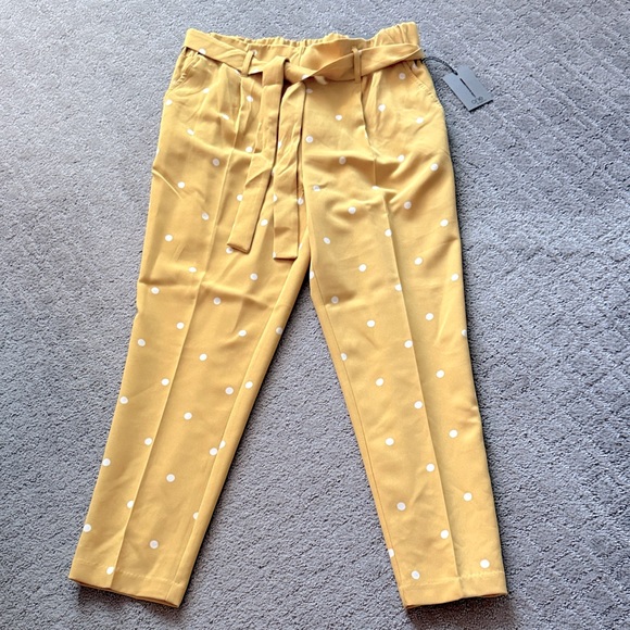 T.J.Maxx Pants - T.J.Maxx Mustard Trousers with Belt